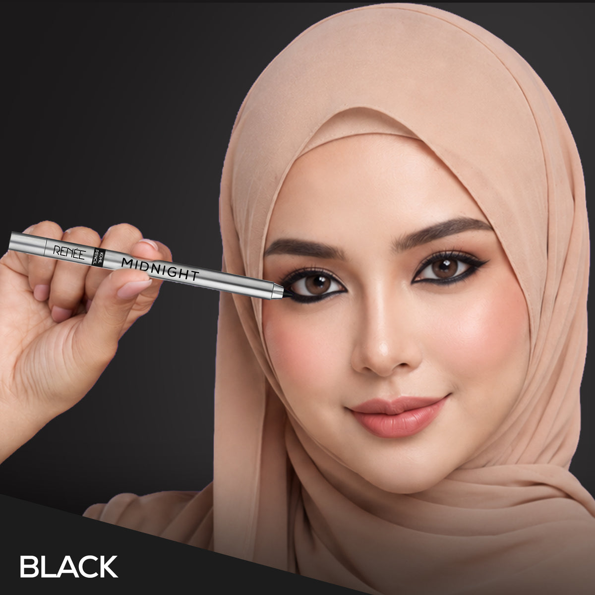RENEE Midnight Kohl Kajal Pencil - 1.5 g