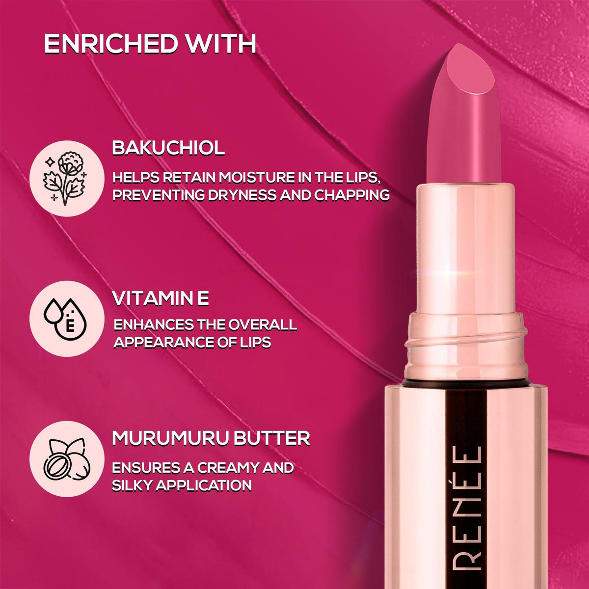 RENEE Everstay Long Stay Matte Lipstick, 4.2 g