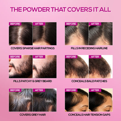 RENEE Cover Up Hair Powder- For Instant Grey Hair Coverage & Root Touch-Up, 4g