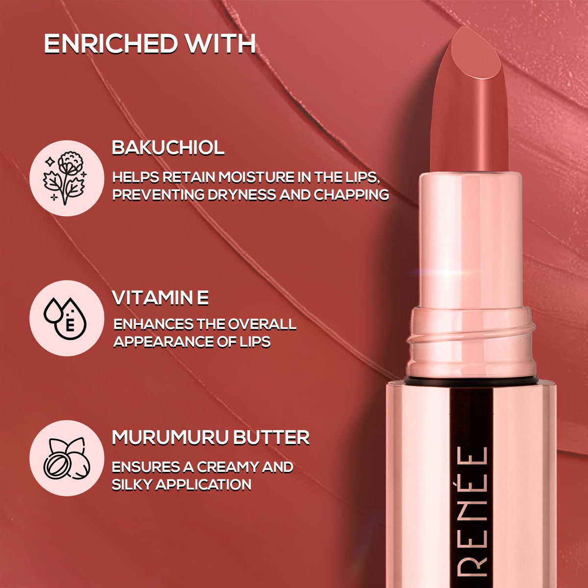 RENEE Everstay Long Stay Matte Lipstick, 4.2 g