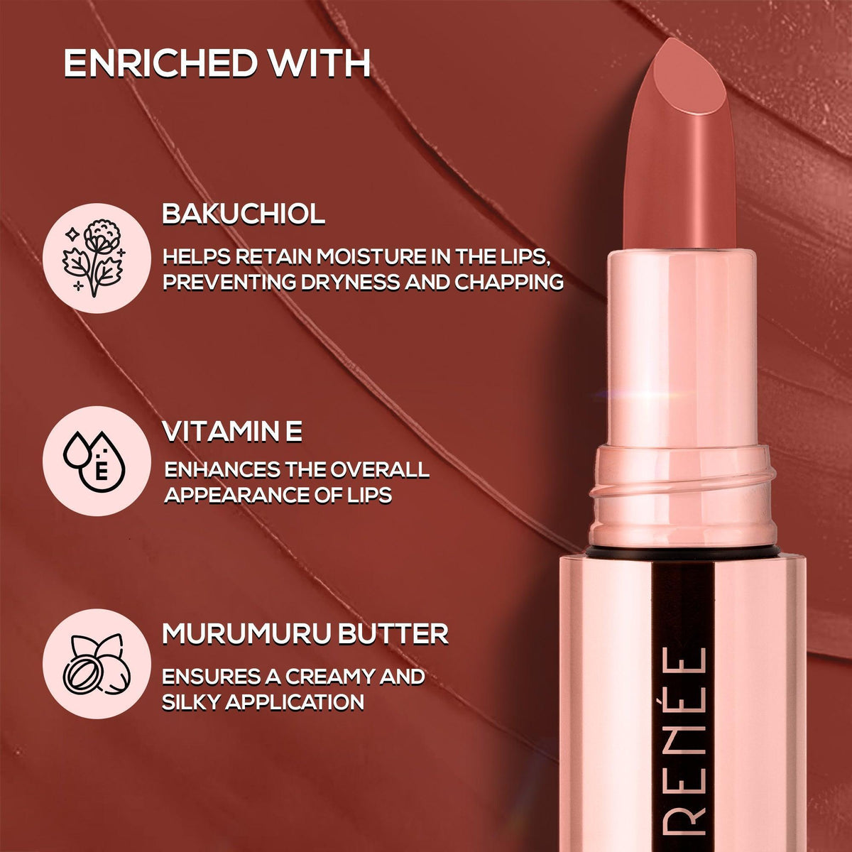 RENEE Everstay Long Stay Matte Lipstick, 4.2 g