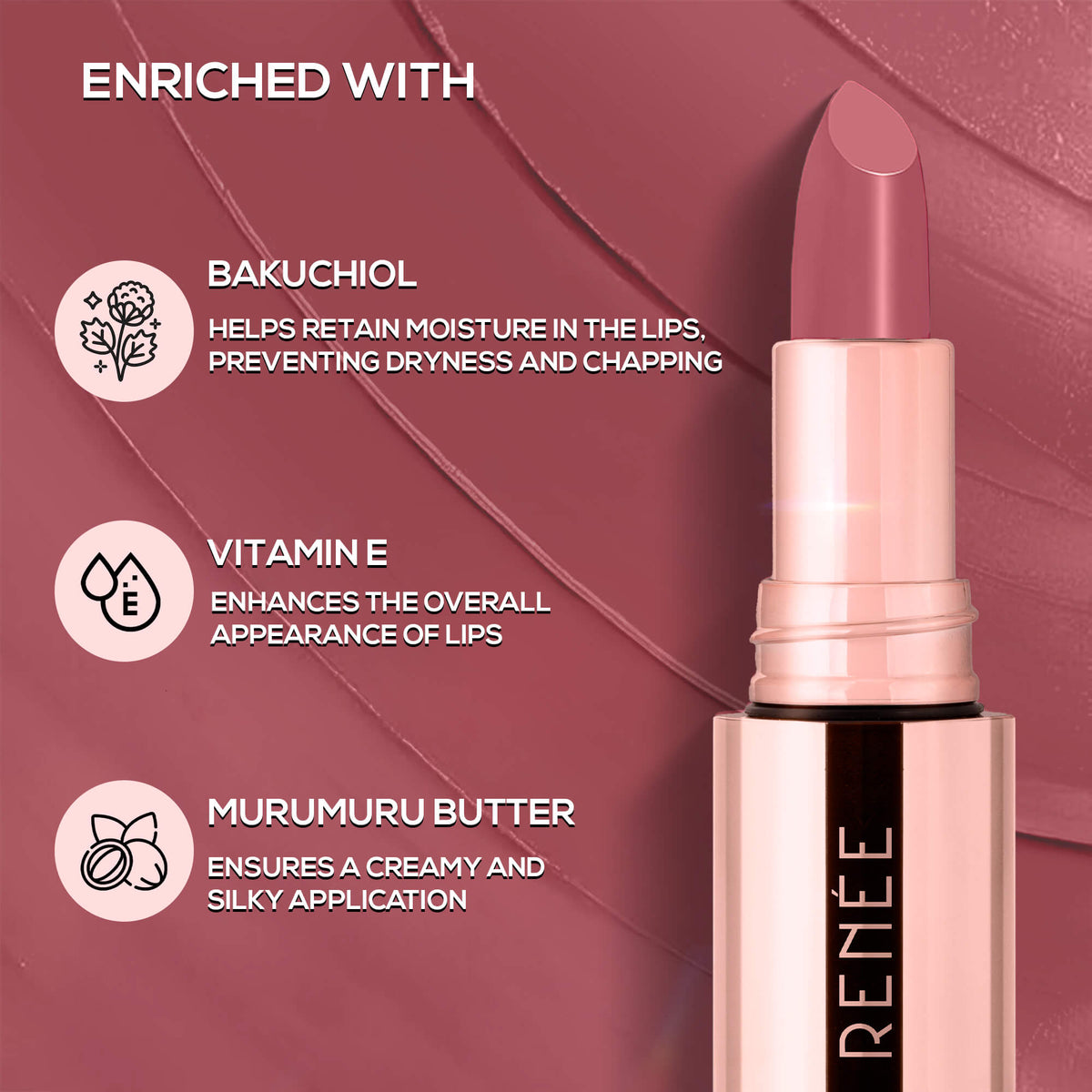 RENEE Everstay Long Stay Matte Lipstick, 4.2 g