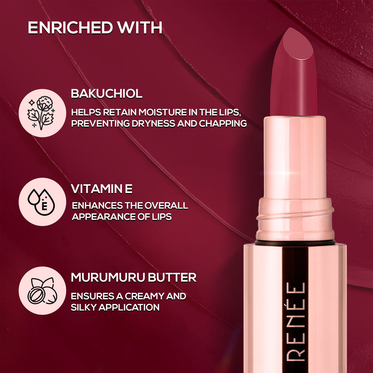 RENEE Everstay Long Stay Matte Lipstick, 4.2 g